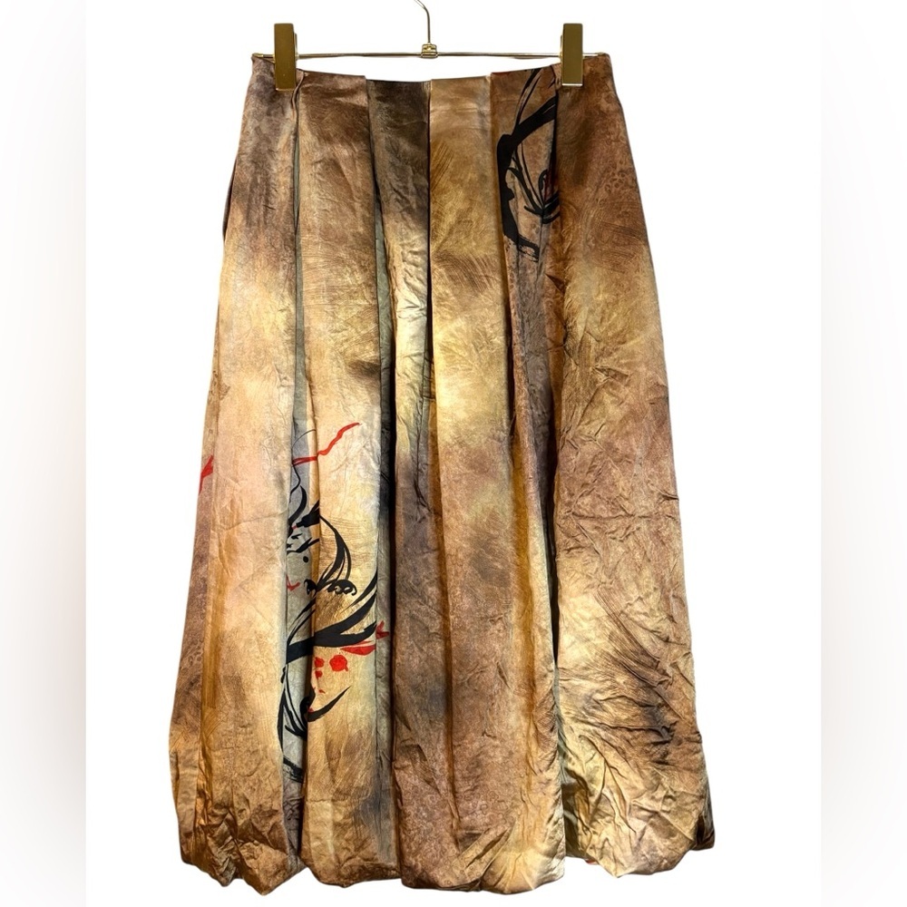 ZARA Asia Region Exclusive Limited Edition/Dragon Printed Lantern Skirt in Sz S - Picture 4 of 7